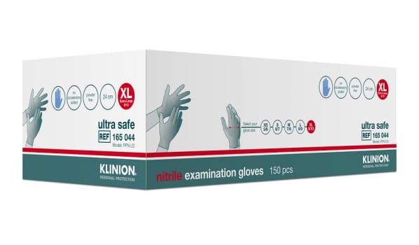 Klinion Ultra Safe tutkimuskäsine nitriili 24 cm XL