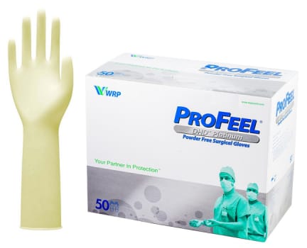 ProFeel DHD Platinum -leikkauskäsine lateksi 8