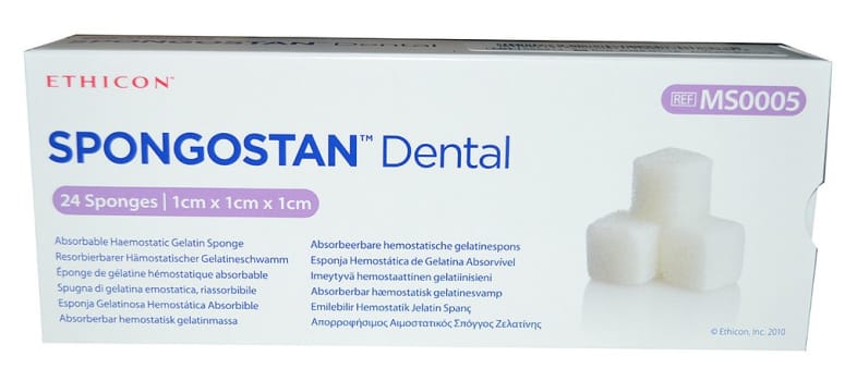 Spongostan Dental 1 x 1 x 1 cm steriili MS0005