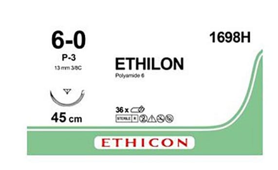 Ethilon 6-0 P-3 Prime 45 cm musta 1698H