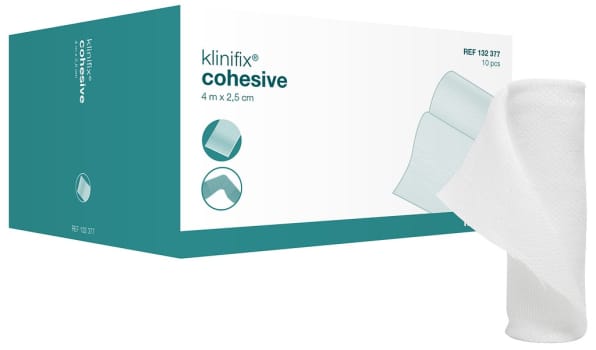 Klinifix Cohesive itsekiinnittyvä harsoside 6 cm x 4 m