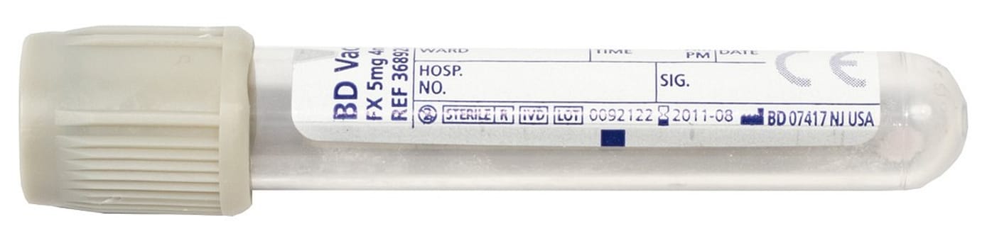 Vacutainer 5/2ml Na-fluor + K-oksal