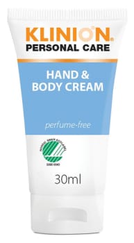 Klinion käsi- ja vartalovoide hajusteeton 30 ml