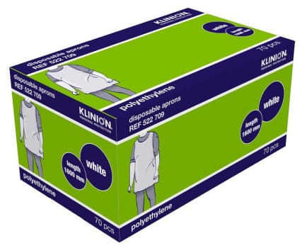 Klinion esiliina 0,031 mm 80 x 140 cm valkoinen