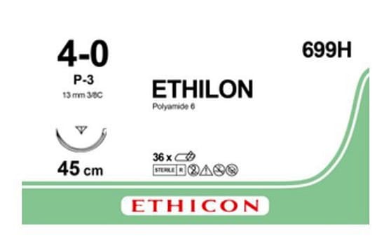 Ethilon 4-0 P-3 Prime MP 45 cm musta 699H