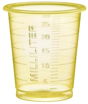Hammarplast Eco lääkelasi 30 ml keltainen