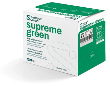 Sempermed Supreme Green leikkauskäsine lateksi 8,5