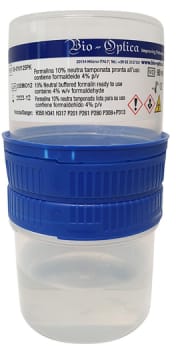 Klessidra 3.0 -turvapurkki formaliinilla 90 ml/ 190 ml