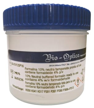 Formaliini 10 % pH 7,2 16 kpl x 75 ml, näytepurkki 190 ml