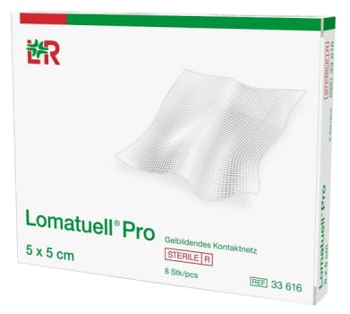 Lomatuell Pro steriili taitos 5 x 5 cm