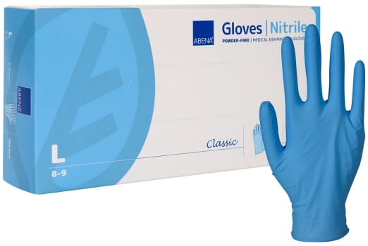 ABENA Classic nitriilikäsine L sininen