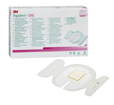 3M Tegaderm CHG IV -suojasidos 1657R, 11,5 cm x 8,5 cm