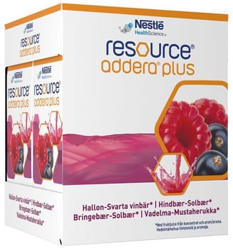 Resource Addera Plus 200 ml vadelma-mustaherukka
