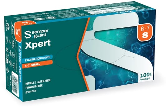 Semperguard Xpert nitriilikäsine S/6.5 puuteriton