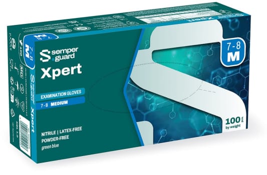 Semperguard Xpert nitriilikäsine M/7.5 puuteriton