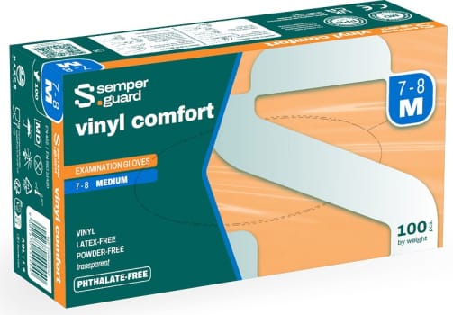 Semperguard vinyyli comfort käsine 100kpl puuteriton L/8.5