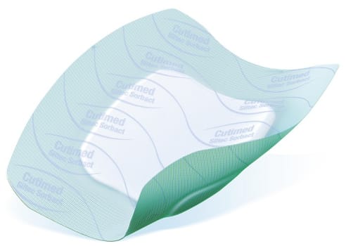Cutimed Siltec Sorbact B 10 x 10 cm