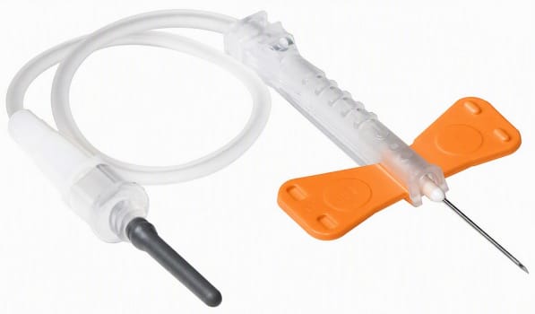 Promisemed Verisafe turvasiipineula luer-adapterilla 25G neula x 18 cm letku
