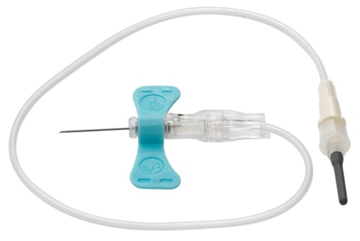 BD Vacutainer UltraTouch Push Button siipineulasetti ohjaimella 23G x 18 cm letku