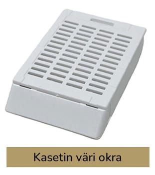 Laservalmis kudoskasetti pinottu okra