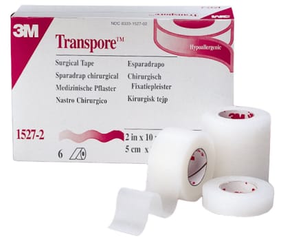 Solventum Transpore Muoviteippi 12 mm x 9,14 m
