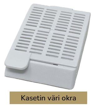 Laservalmis kudoskasetti pinottu okra
