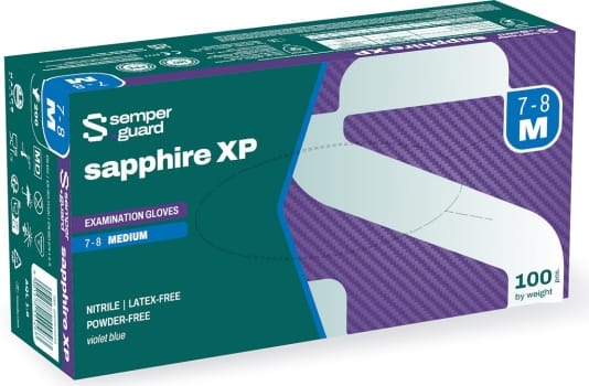 Semperguard Sapphire XP nitriilikäsine XL/9.0 puuteriton
