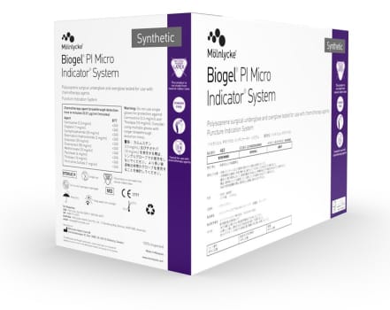 Biogel PI Micro Indicator System -kaksoiskäsinejärjestelmä koko 8,5