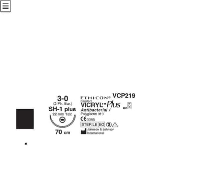 Vicryl Plus 3-0 CT-2 70 cm violetti VCPV332H