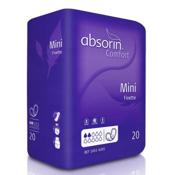 Absorin Comfort -tippasuoja Mini 220 ml