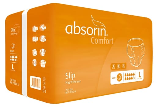 Absorin Comfort -teippivaippa L heavy/yökäyttö