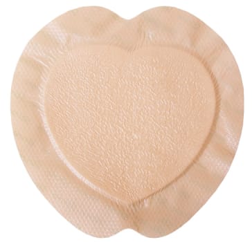 Kliniderm Foam Silicone Sacrum border kiinnittyvä sidos L