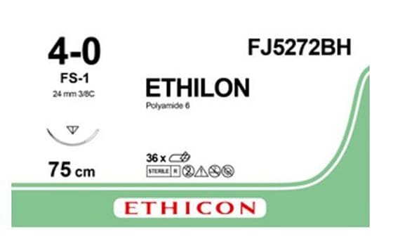 Ethilon 4-0 FS-1 75 cm musta FJ5272BH