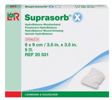 Suprasorb X -haavalevy 5 x 5 cm