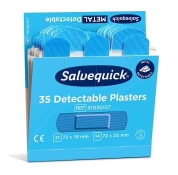 Salvequick muovilaastari sininen täyttökasetti