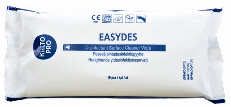 Kiilto Pro Easydes pesevä pintadesinfektiopyyhe 28,5 x 20 cm