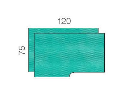 Raucodrape jalkasuojus 75 x 120 cm