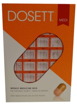 Dosetti Medi suomenkielinen pun 155 x 102 x 25 mm