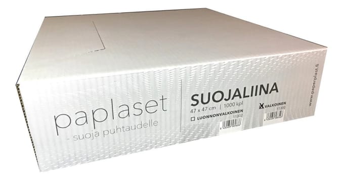 Paperplast suojaliina 47 x 47 cm valkoinen 1-k