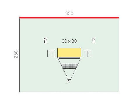 Raucodrape PRO -vertikaaliliina 250 x 330 cm
