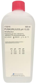 Puskuriliuos pH 10 500 ml