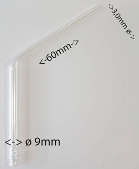 Imukärki lasi 3 mm 6 cm