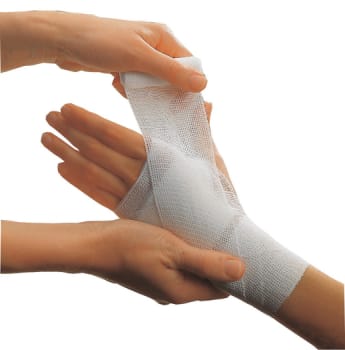 Mollelast elastinen harsosiderulla kääreessä 6 cm x 4 m steriili