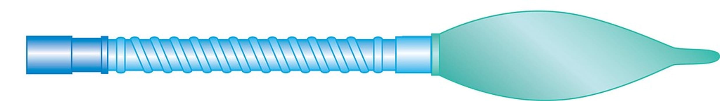 Teleflex käsiventilaatioletku 150 cm + 1 l pussi