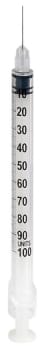 CHIRANA-insuliiniruisku 100 ky, 1 ml + 27 G neula