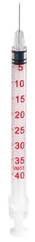 CHIRANA-insuliiniruisku 40 ky, 1 ml + 29 G neula