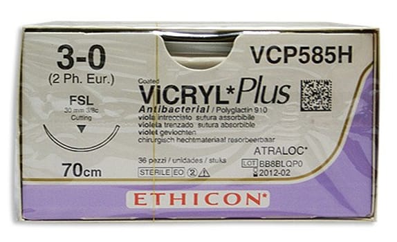 Vicryl Plus 3-0 FSL 70 cm violetti VCP585H