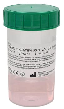 Etanolifiksatiivi eosiinilla 84 kpl x 50 ml, näytepurkki 180 ml