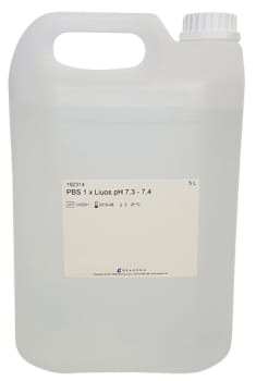 PBS -puskuriliuos pH 7,3 - 7,4, 4 kpl x 5 l