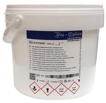 Formaliini 10 % pH 7,2 4 x 1800 ml, näyteastia 3000 ml
